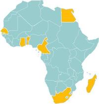Le projet AFTER implique 7 pays africains : Bénin, Cameroun, Egypte, Madagascar, Sénégal, Ghana et Afrique du sud.