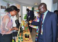 Plus d’une dizaine d’entreprises agroalimentaires africaines (dont celles ayant participé au projet AFTER via l’AAFEX) ont exposé leurs produits dans l’espace dédié © AFTER